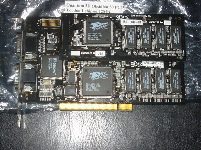 Obsidian 50 w/AMETHYST board 12MB Voodoo 1 Chipset