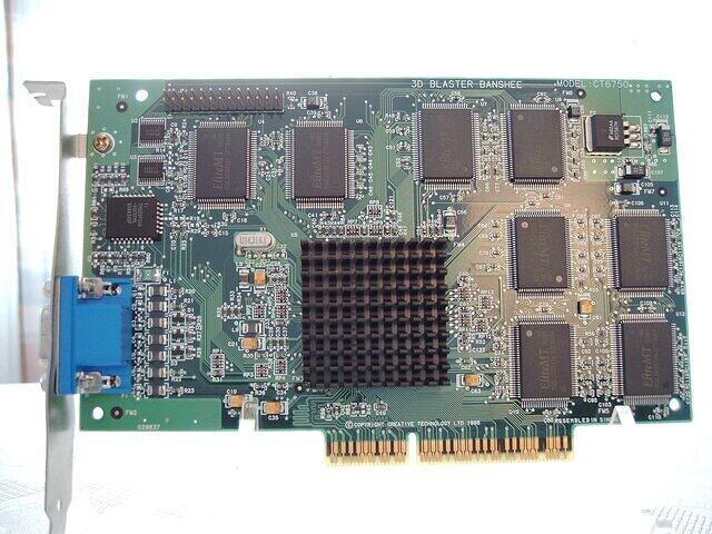 Creative 3D Blaster Banshee
CT6750
(AGP 16MB SGRAM)
(front)