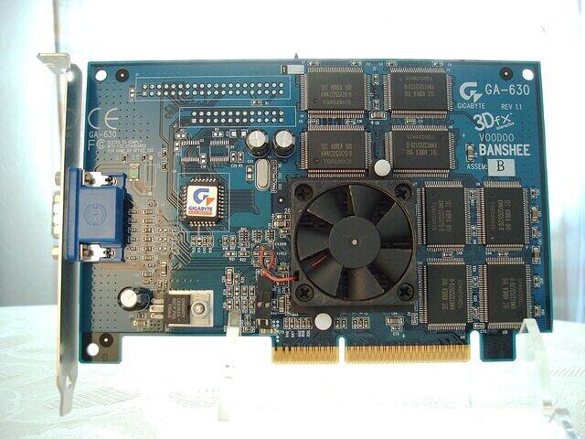 Gigabyte GA-630 Voodoo Banshee
(AGP 16MB SGRAM)
(front)
