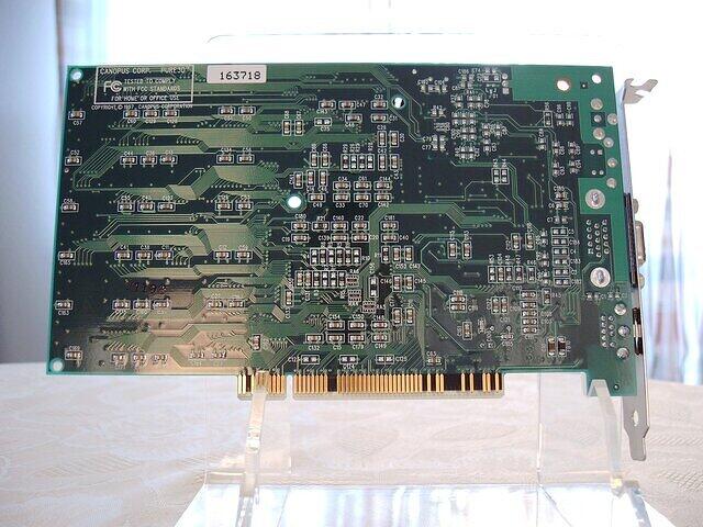 Canopus Pure 3D
(PCI 6MB EDO-RAM)
(back)