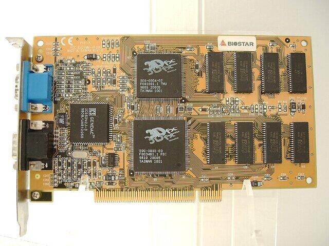 Biostar Voodoo 1
(PCI 4MB EDO-RAM)
(front)