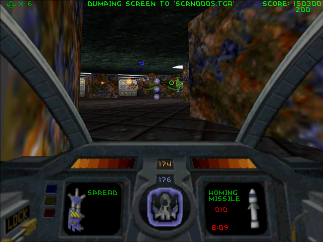 D1X-Rebirth 0.55.1 on 5500 PCI Mac FSAA x2 LOD -4 Battlemode b