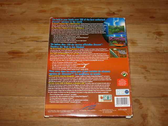 Descent Levels Of The World EUR Boxed rear