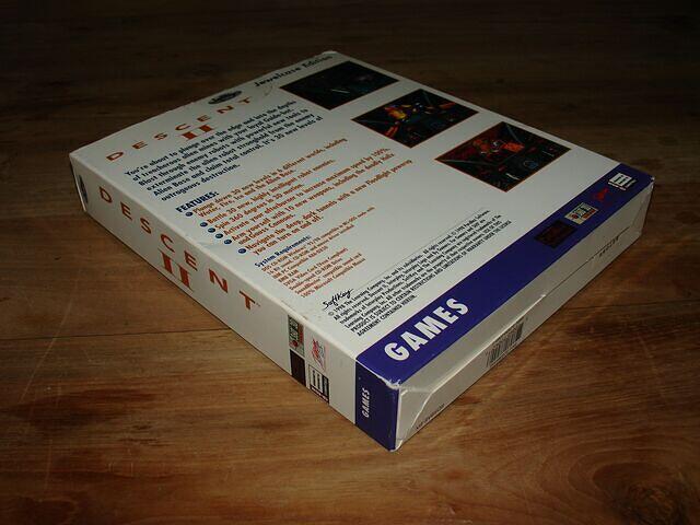 Descent II USA Jewel Case Edition Boxed rear angled