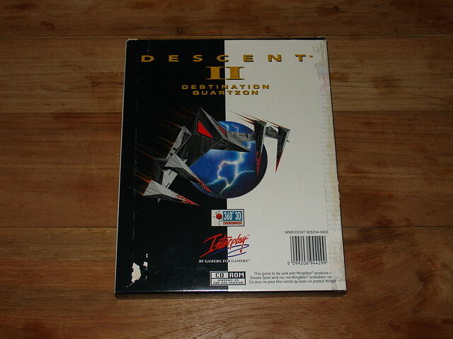 Descent II Destination Quartzon Demo Logitech Wingman Extreme Joystick Edition rear