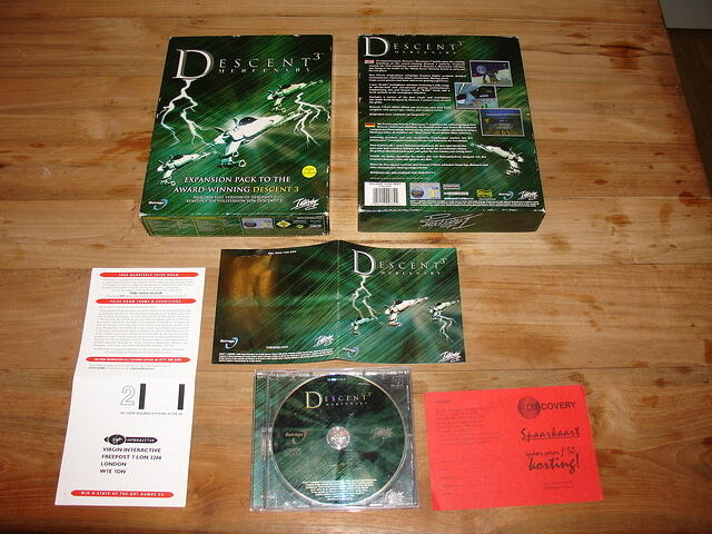 Descent 3 Mercenary EUR Boxed contents