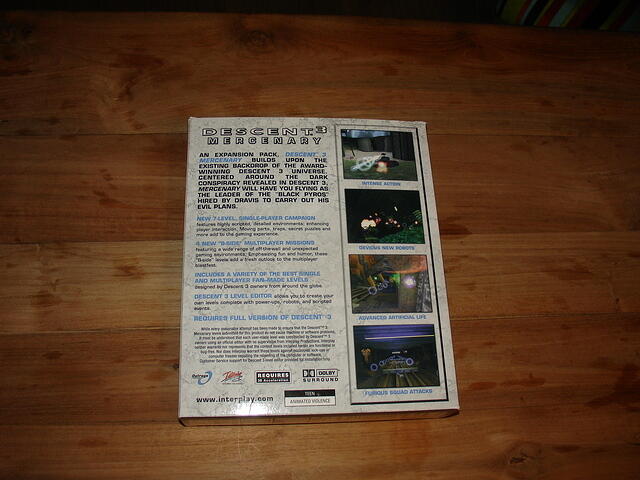Descent 3 Mercenary USA Boxed rear