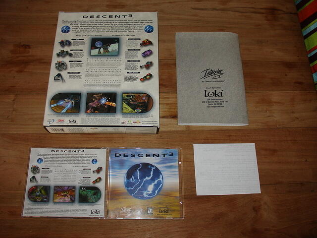 Descent 3 for Linux contents rear