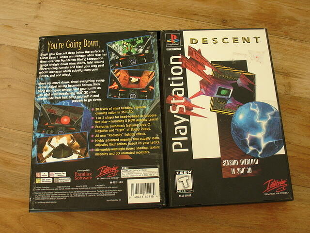 Descent for PS1 Rare Long Box Edition opened raer.JPG