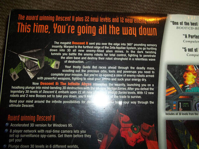 Descent II The Infinite Abyss Factory Sealed h