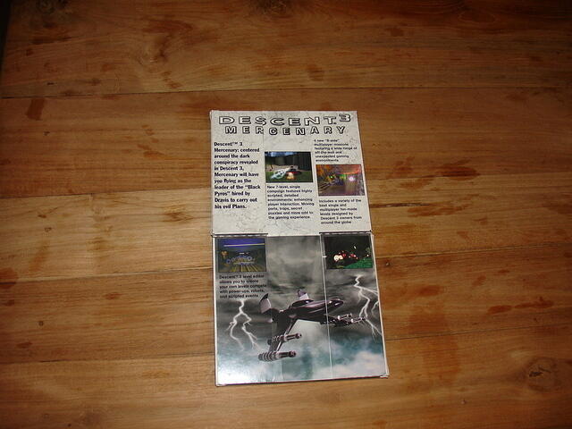 Descent 3 + Descent 3 Mercenary Combo Jewel Pack USA rear Descent 3 Mercenary side