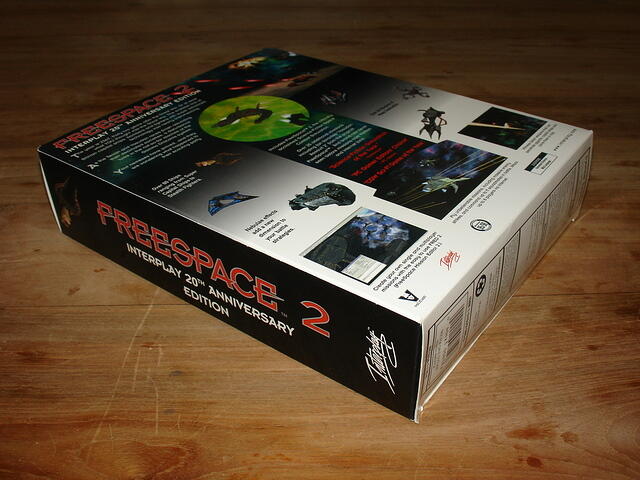 Freespace2 Interplay 20th Anniversary Edition 0953 of 2000 bottom flap angled