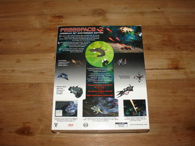 Freespace2 Interplay 20th Anniversary Edition 0953 of 2000 rear