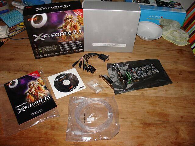 Auzentech X-Fi Forte 7.1 PCI-E 64MB X-Ram entire set