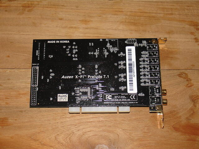 Auzentech Prelude 7.1 Rev.A 0737 rear