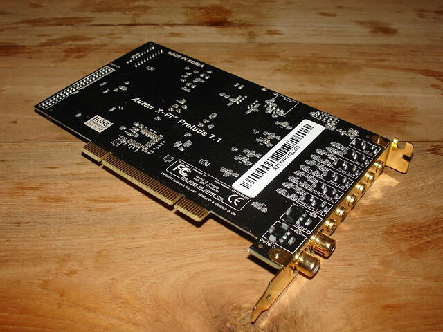 Auzentech Prelude 7.1 rear input  output details