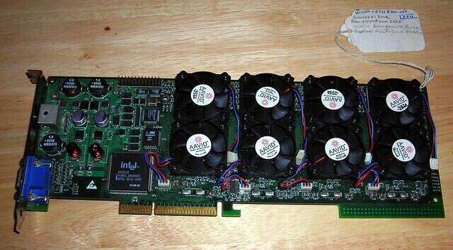 3dfx Voodoo 5 6000 AGP 128MB Rev.A1 1500 Octa fan card a