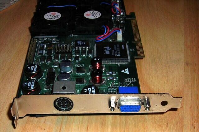 3dfx Voodoo 5 6000 AGP 128MB Rev.A1 1500 Octa fan card outputs