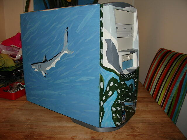 12 year old White Pointter art