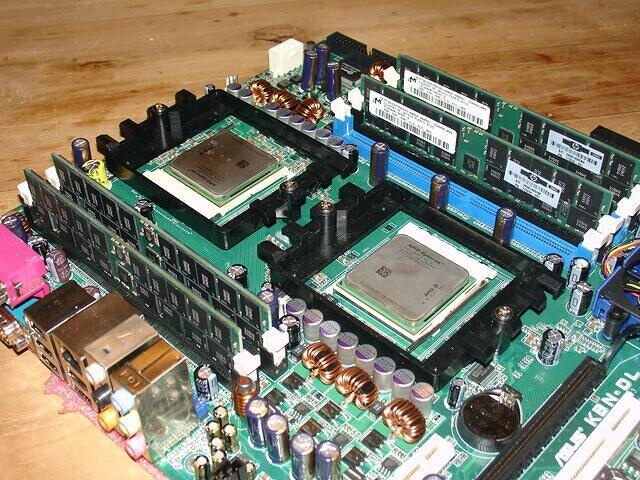 OpteronDP 285 E6 & Ram closeup