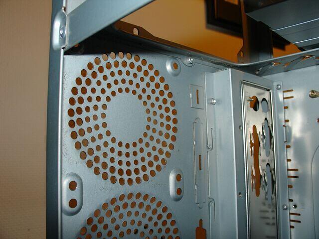 Rear case fan placement after treatment