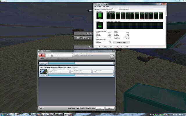 91% CPU usage 5.58GB ram usage
