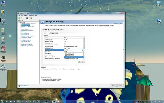 All Super Sampled TAA modes