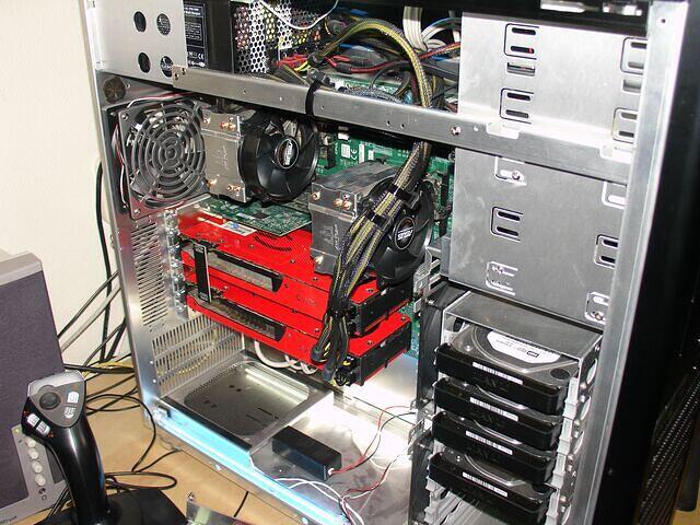 Blue Leader's Quad SLI setup complete