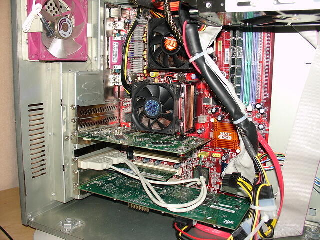 Parhelia AGP 256MB being tested in Sveta SMP 2004