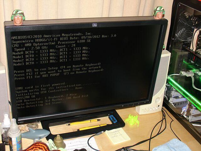 First Bootup Success! Speed 2.50Ghz Count 24!