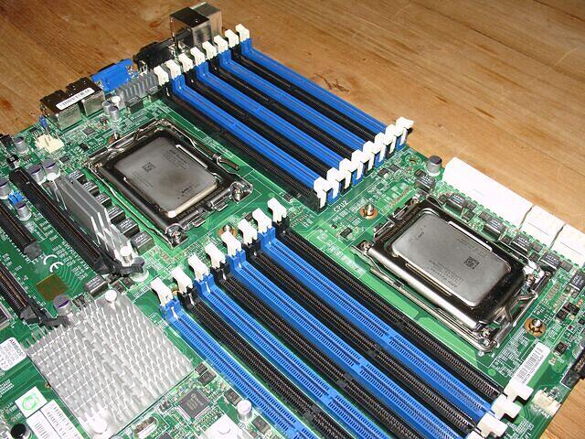 CPU sockets top angled