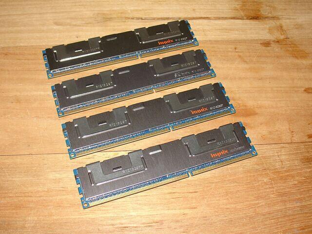 4x 8GB PC3-12800 ECC Reg HP-Hynix Server Ram rear