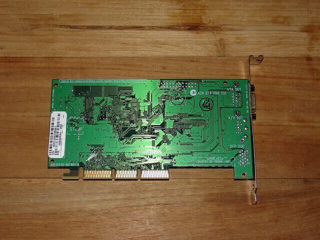 Diamond Multimedia Savage4 Xtreme AGP 32MB Rev.A 4299 USA rear