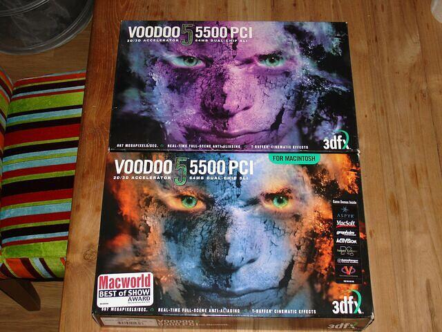 The Voodoo5 5500 PCI Facearts top