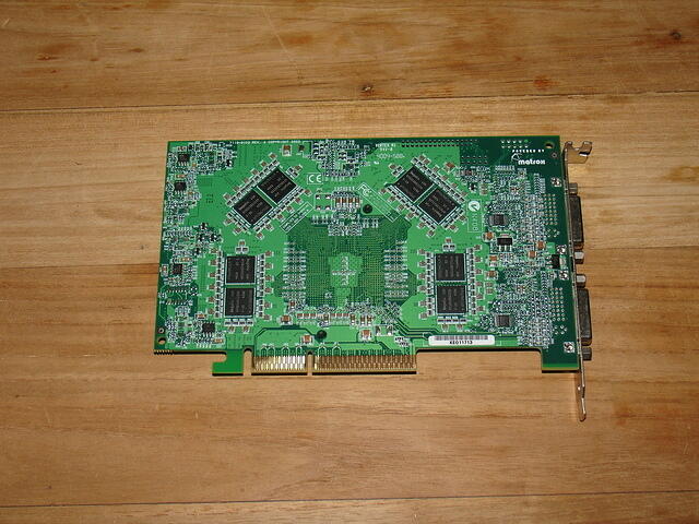 Matrox Parhelia AGP 256MB 256Bit DDR Rev.A 4004 rear
