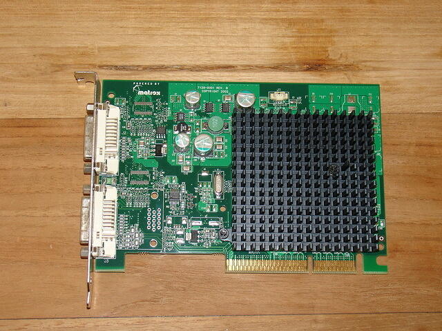 Matrox Millenium P650 Parhelia-LX AGP 64MB 128Bit DDR Rev.B 4505 top