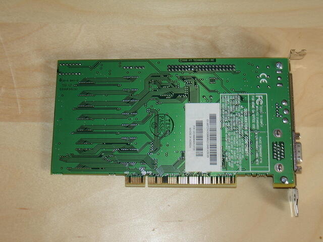 ATi 3D Rage II DVD PCI 4MB Rev.A 9812 Back.JPG