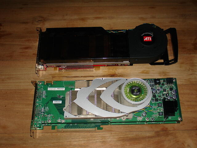 ATi HD 2900 XTX 512 ES & EVGA 7900 GX2 SCE top