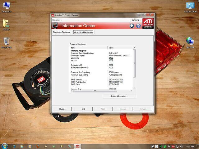 Hardware info HD 2900 XTX PCI-E 1024MB GDDR4 Rev.A13 0705 a
