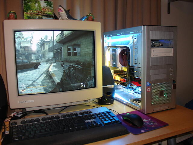 Firefox running the HD 2900 XTX 1024 with CoD MW2 FSAA x4, AF x16 max settings
