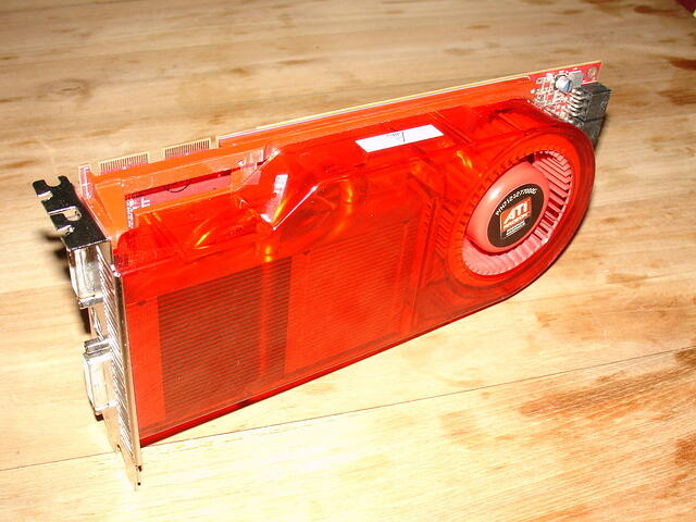 ATi Radeon HD 4870 PCi-E 512MB 256Bit GDDR3 Rev.A1 0824 Development Board angled