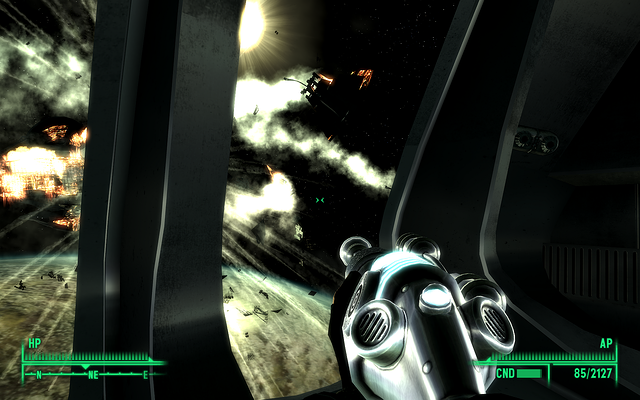 Fallout 3 Mothership Zeta Enemy Starship Explosion 2nd Attempt e