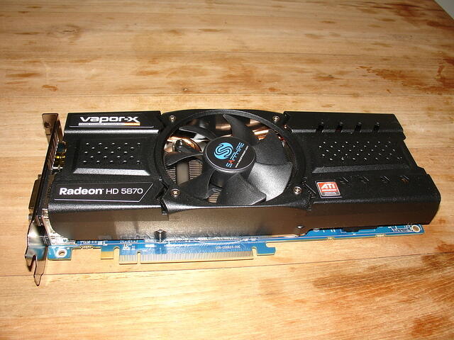 Sapphire ATi Radeon HD 5870 Vapor-X Edition PCI-E 1024MB 256Bit GDDR5 Rev.A1 0948 top