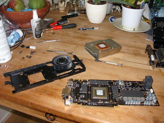 Main card dismantled