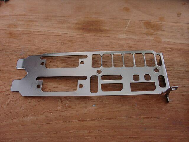 Slave card's retention bracket cleaned rear