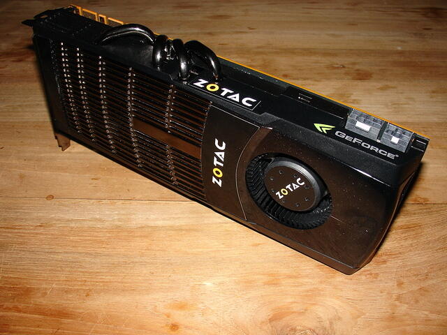 Zotac GTX 480 Front Angled
