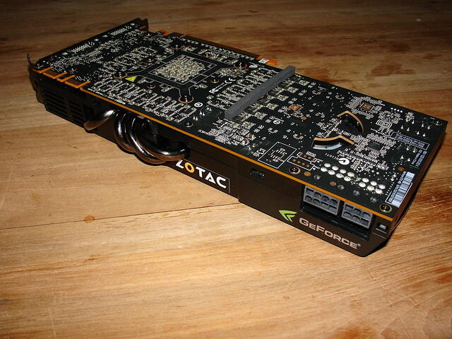 Zotac GTX 480 rear angled