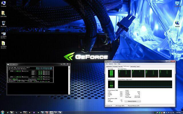 BarsWF x64 CUDA Client test run on GTX 480 ES