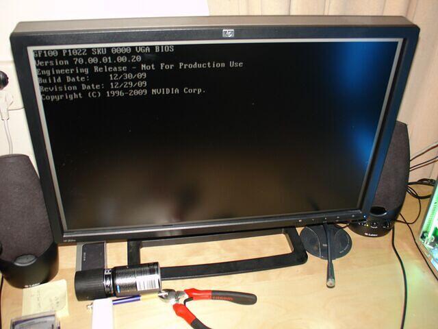 GTX 480 ES Bios post