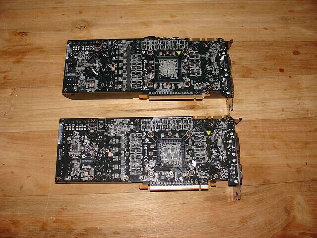 EVGA GTX 480 & 580 SCE rear